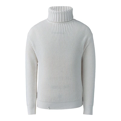 Mackage Astor Knit Merino Wool Sweater Cream, Size: