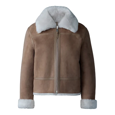 Mackage Betty 2-in-1 Reversible Leather Shearling Jacket Size: