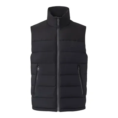 Mackage Bobbie-city Agile-360 Stretch Light Down Vest With Stand Collar Black, Size: