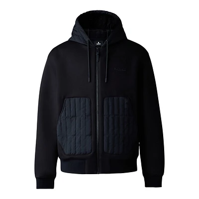 Mackage Cruz Zip-up Hybrid Vertical Quilt Hoodie Size: