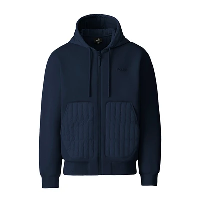 Mackage Cruz Zip-up Hybrid Vertical Quilt Hoodie Size: