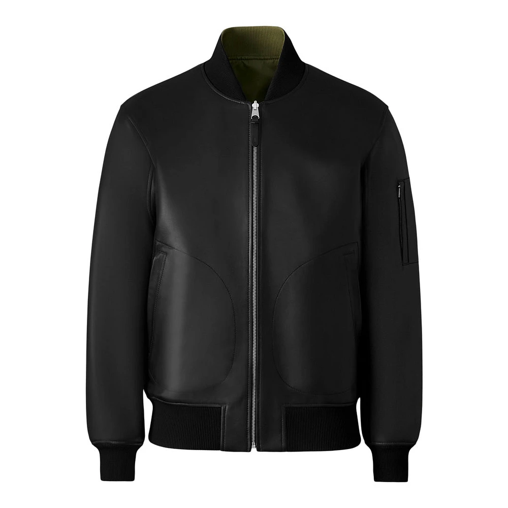 Mackage Easton-sa 2-in-1 Reversible Leather Bomber Jacket Size: