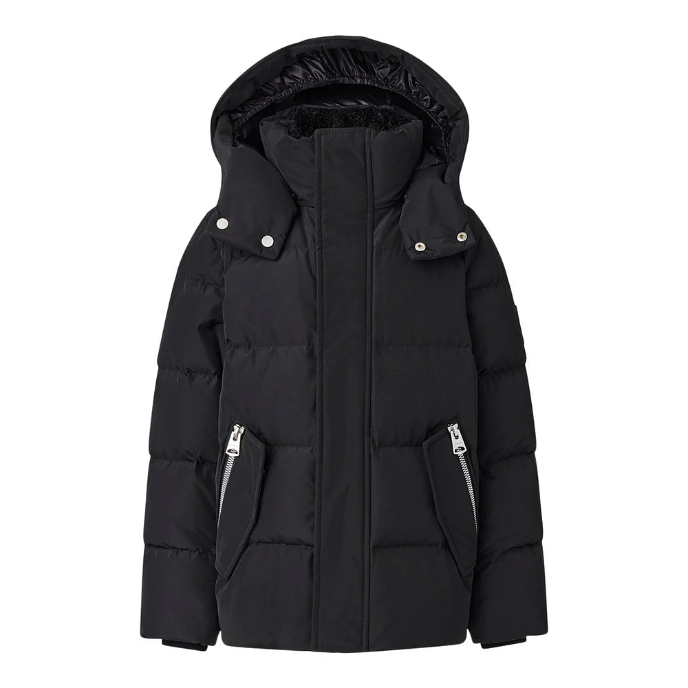 Mackage Hudson Nano Down Jacket With Removable Hood For Toddlers (2-6 Years) Black, Size: