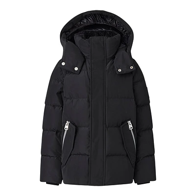 Mackage Hudson Nano Down Jacket With Removable Hood For Toddlers (2-6 Years) Black, Size: