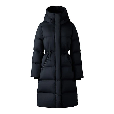 Mackage Ishani-sw Softwash Long Down Coat With Hood Size: