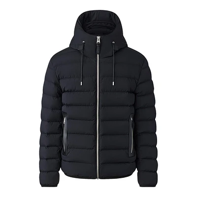 Mackage Jack-z Agile-360 Stretch Light Down Jacket With Hood Black, Size: