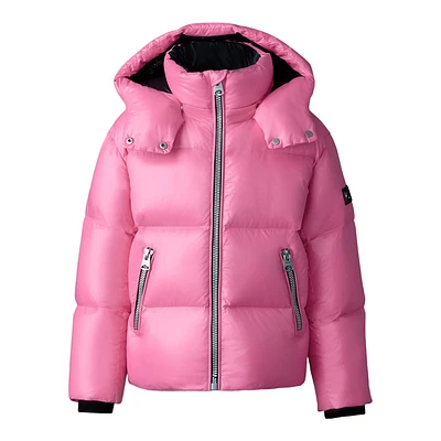 Mackage Jesse Lustrous Light Down Jacket For Toddlers (2-6 Years) Bright Pink, Size: