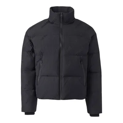 Mackage Joe-citymg Agile-360 Medium Down Jacket With Logo Pattern Black, Size: