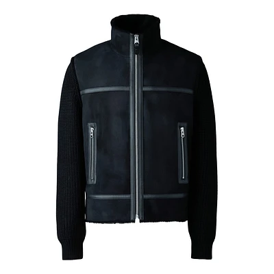 Mackage Jonathan Mixed-media Shearling Jacket Size: