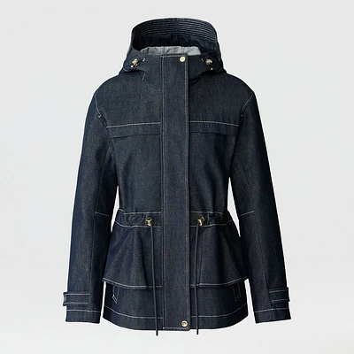 Mackage Kaori-dnm Hybrid Jacket With Peplum Detail Denim, Size: