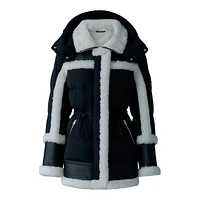 Mackage Lilibeth Mixed-media Shearling Down Parka Size: