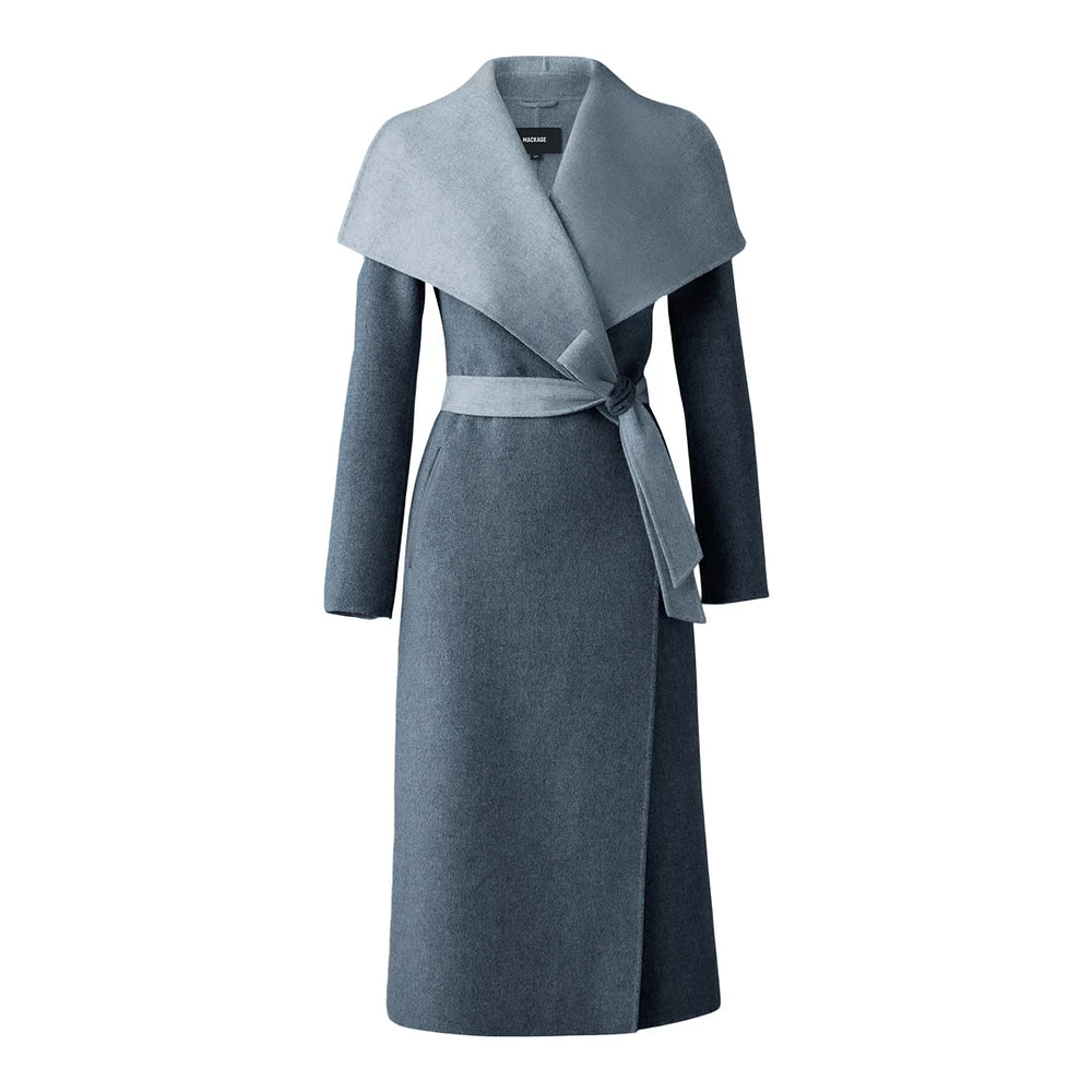 Mackage Mai-cn Double-face Wool Wrap Coat Size: