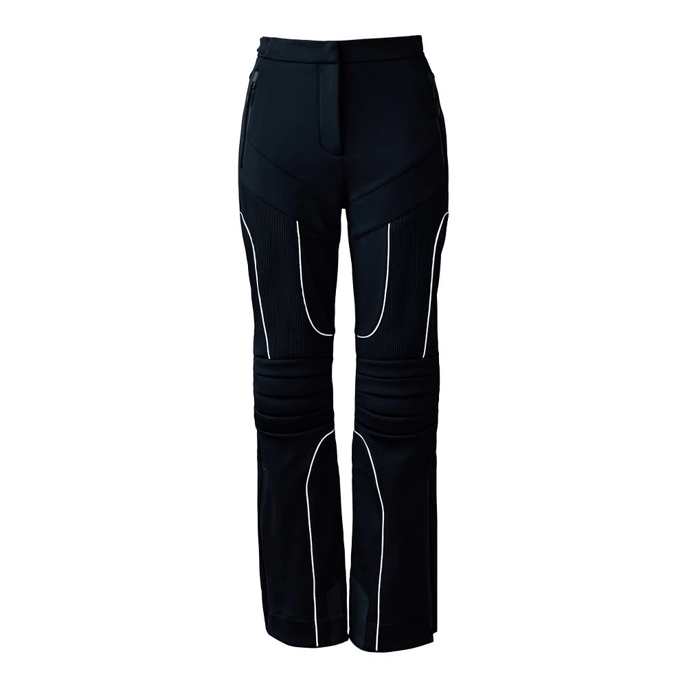 Mackage Maika Techno Fleece Ski Pants With Articulated Knees And Smocked Detail Size: