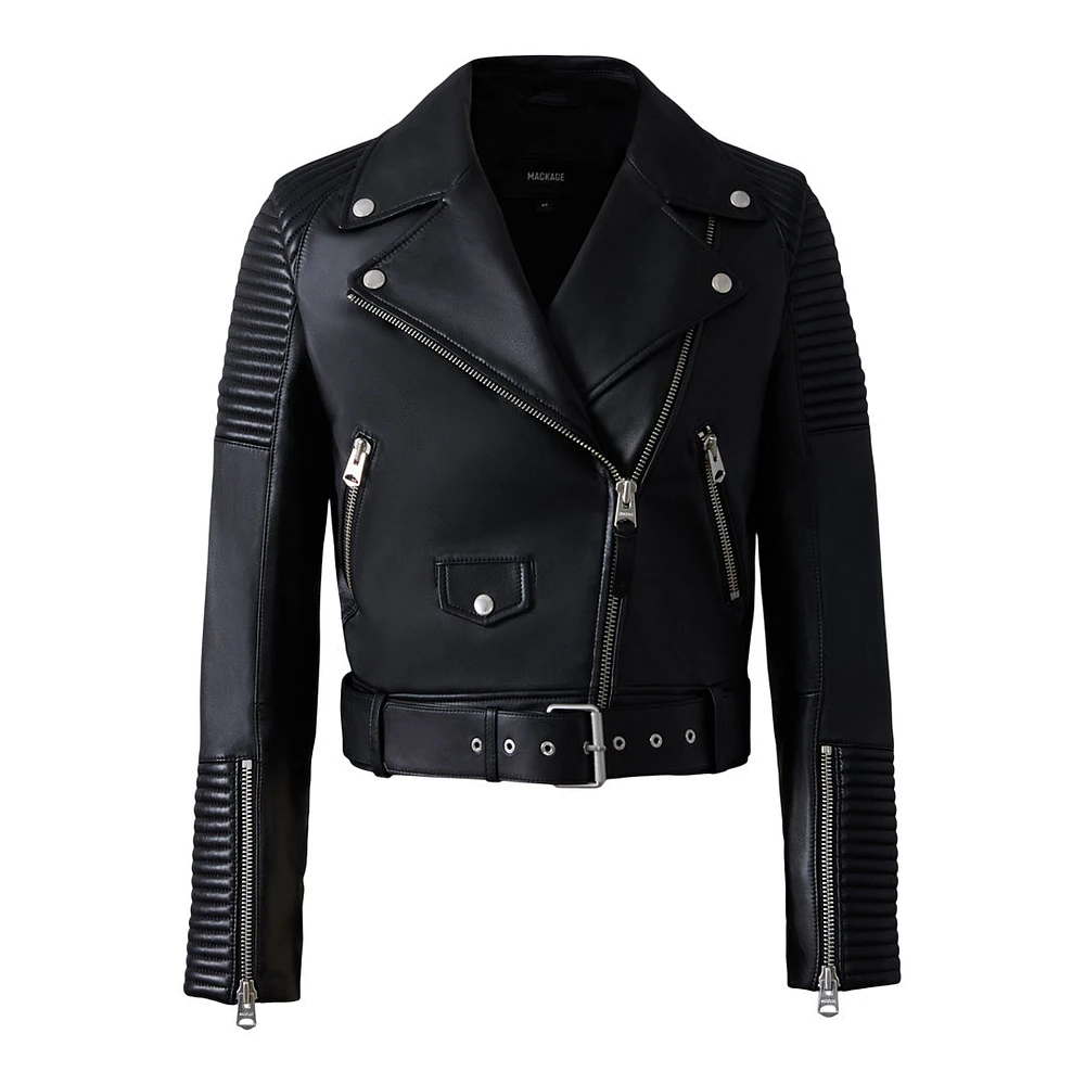 Mackage Masina Zip-vent Leather Jacket Size: