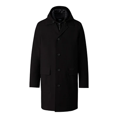 Mackage Mathias 3-in-1 Balmacaan Coat With Removable Down Liner Size: