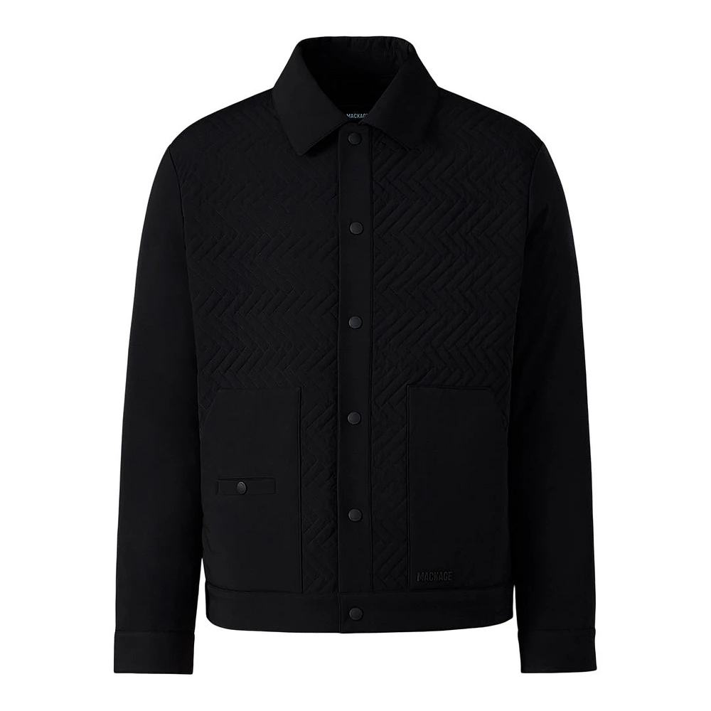Mackage Maxwell Quilted Down Shirt Jacket Size: