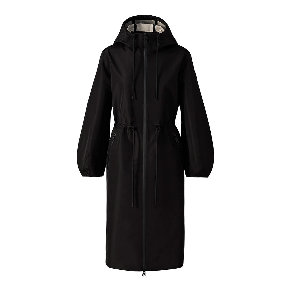 Mackage Mekelle-z Long Recycled Technical Rain Coat Size: