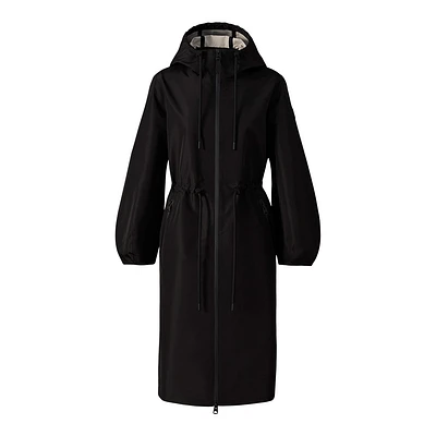 Mackage Mekelle-z Long Recycled Technical Rain Coat Size:
