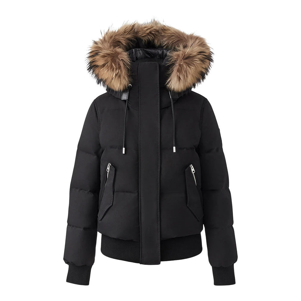 Mackage Nefi-fz Down Jacket With Removable Fur Trimmed Hood Size:
