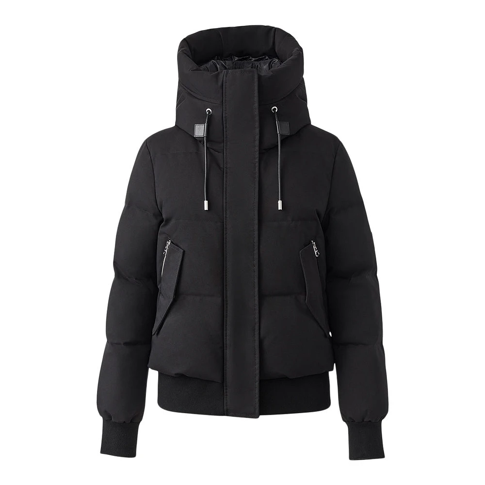 Mackage Nefi-nfz Nordich Tech Down Jacket With Hood Black, Size:
