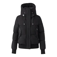 Mackage Nefi-nfz Nordich Tech Down Jacket With Hood Black, Size: