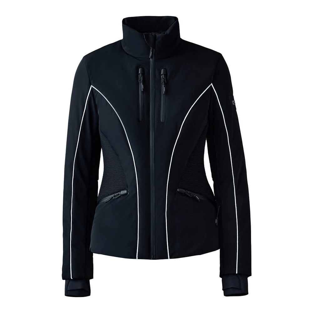 Mackage Sandra Smocked Detailed Technical Ski Jacket Size: