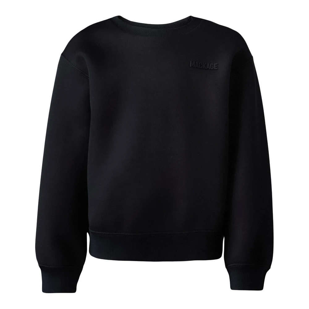 Mackage Sawyer-t Double-face Jersey Sweatshirt For Toddlers (2-6 Years) Black, Size: