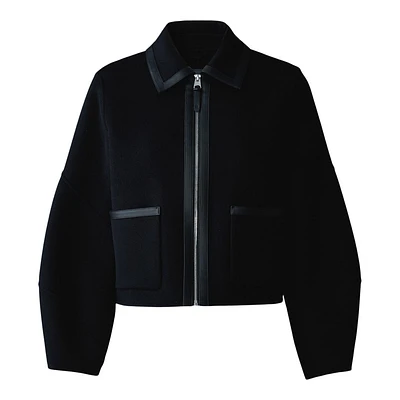 Mackage Solana Double-face Wool Balloon Sleeved Short Jacket Size: