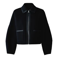Mackage Solana Double-face Wool Balloon Sleeved Short Jacket Size: