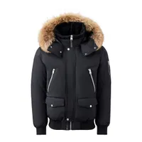 Mackage Dalton-f Bomber Jacket With Shearling Trim And Fur Black, Size: