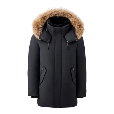 Mackage Sullivan-f 2-in-1 Down Coat With Removable Bib And Fur Black, Size: