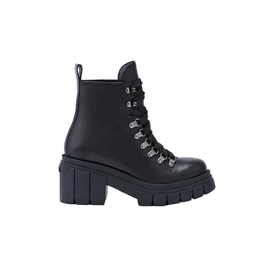Mackage Summit Unlined (r) Leather Ankle Boot For Women Black, Size: