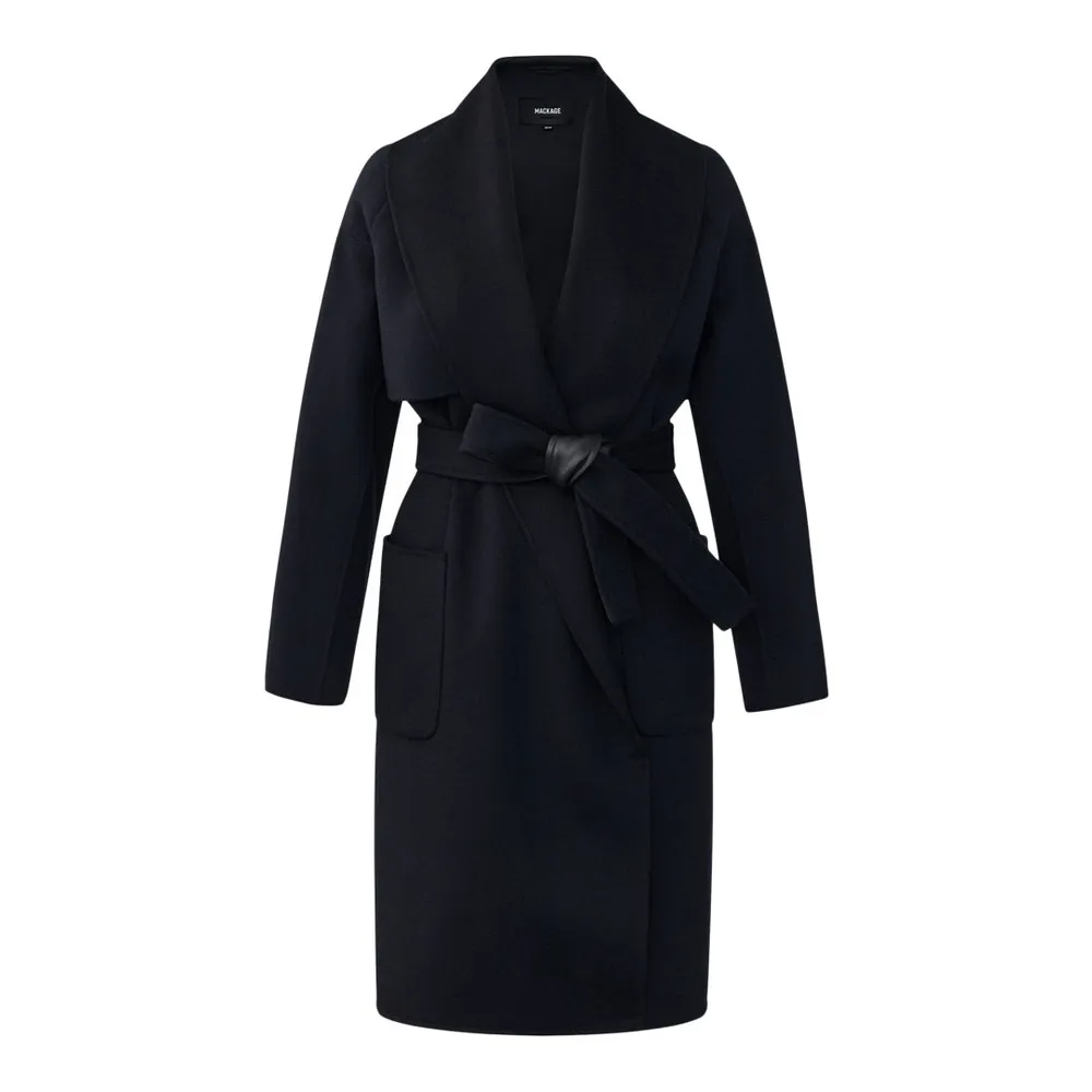 Tyra, Double-Face wool robe jacket