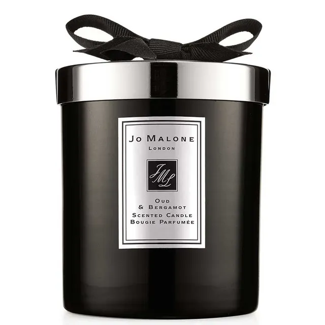 Hammered Glass Scented Candle - Bergamot & White Oak