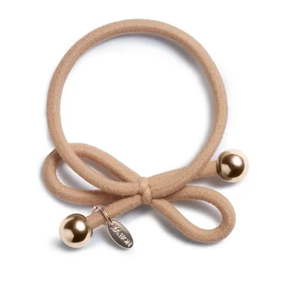 Hair Tie Gold Bead