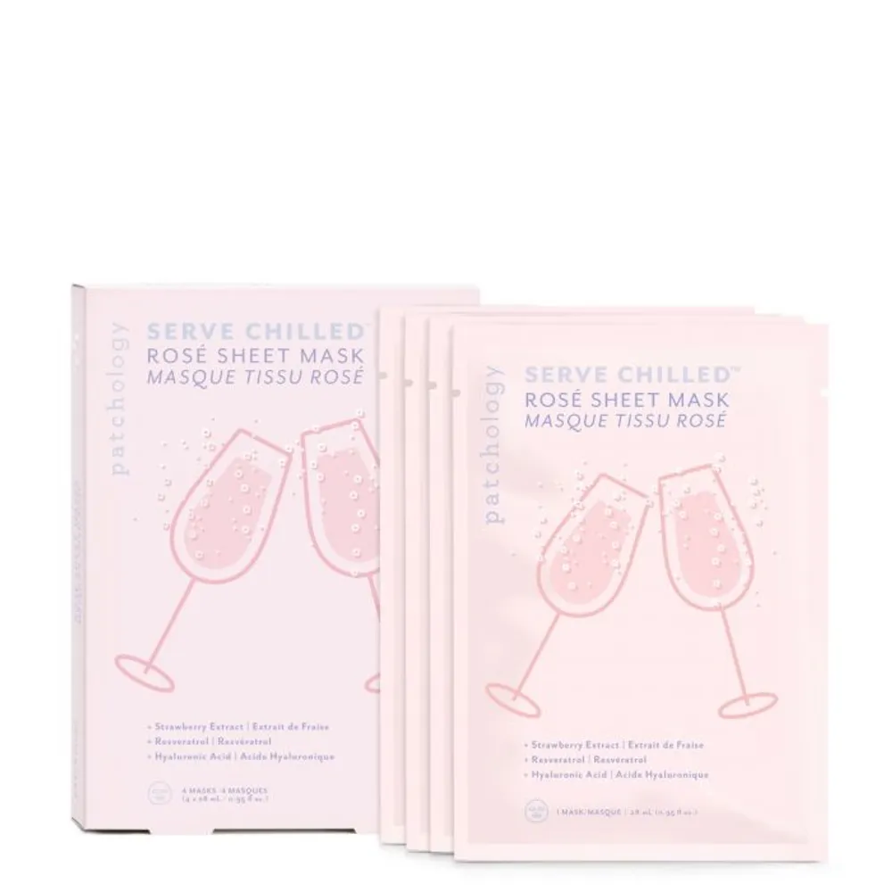 Served Chilled -Rose All Day - Sheet Masque 4-Pack