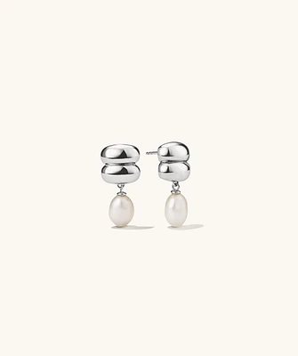 Puffy Charlotte Pearl Drop Earring