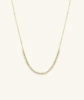 Diamond Half Tennis Necklace