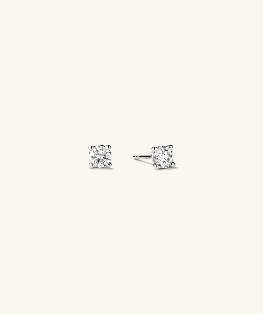 Lab Grown Diamond Round Studs TCW