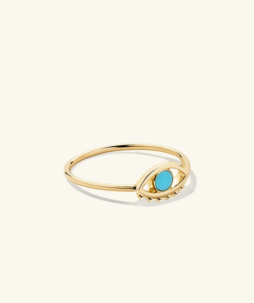 Evil Eye Turquoise Ring