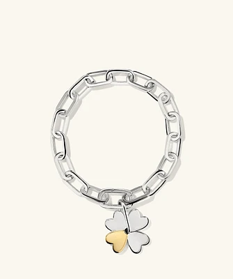 Mejuri x GANNI Clover Charm Bracelet