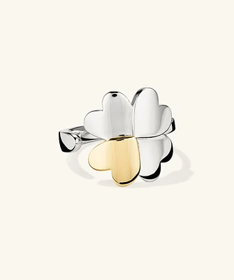 Mejuri x GANNI Clover Wrap Ring