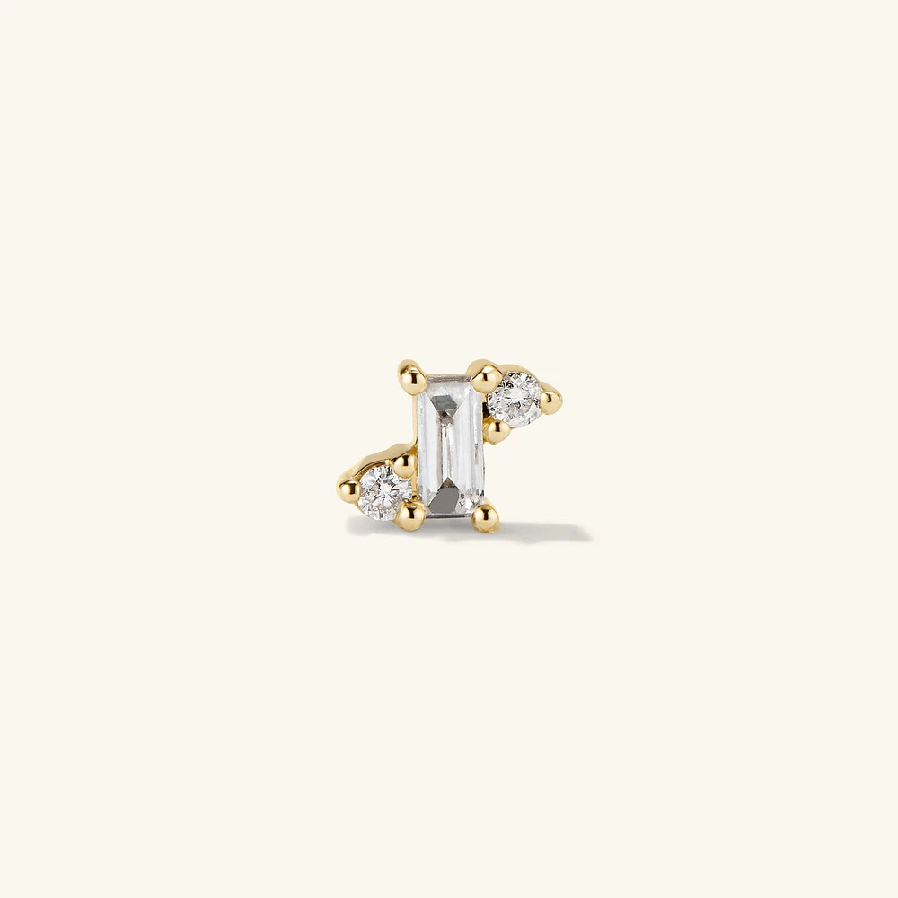 Piercing Studio - Diamond Trio Flat Back Studs