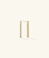 Bezel Lab Grown Diamond Tennis Earrings