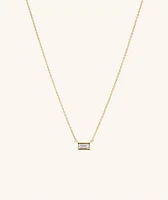 Lab Grown Diamond Baguette Necklace