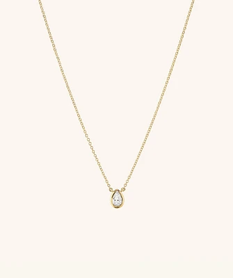 Lab Grown Diamond Pear Necklace