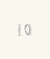 Lab Grown Sapphire Small Hoops