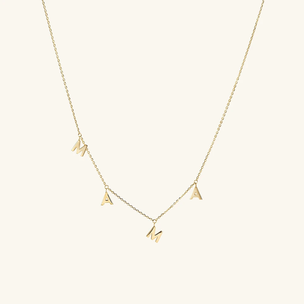 Mama Letter Necklace