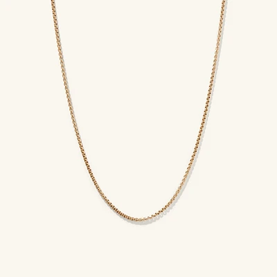 Round Box Chain Necklace