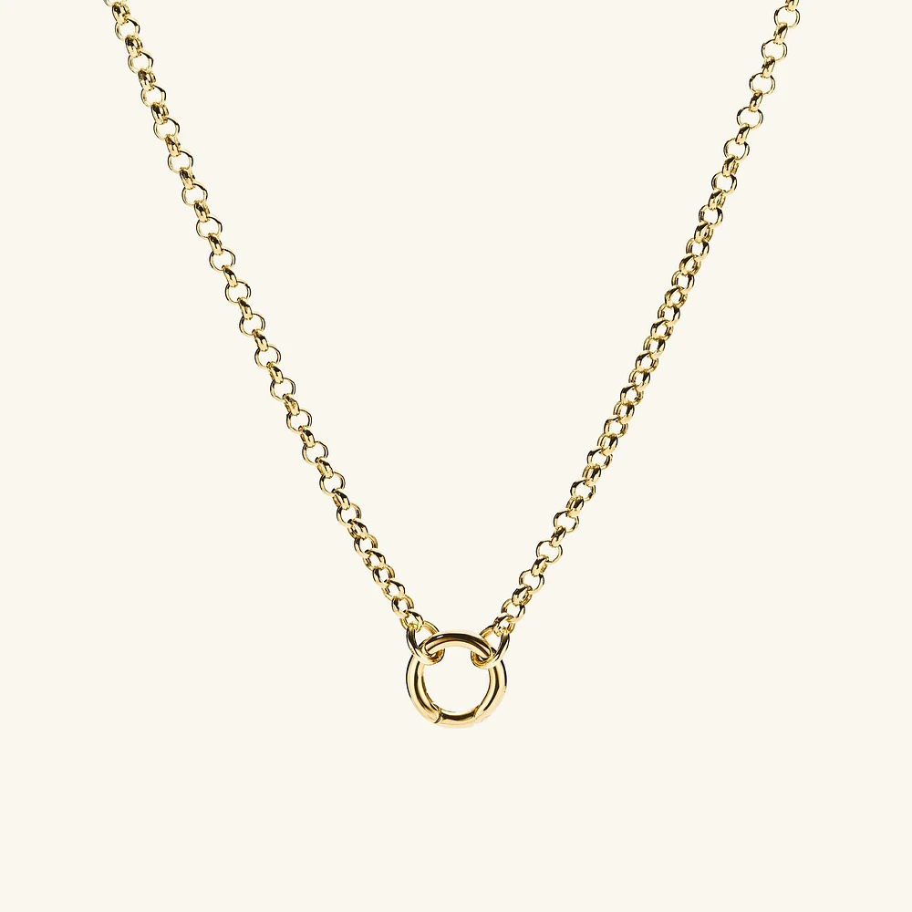 Rolo Chain Charm Necklace